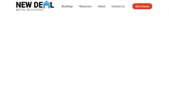 Desktop Screenshot of newdealmetalbuildings.com